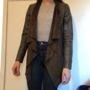 Olive leather jacket
